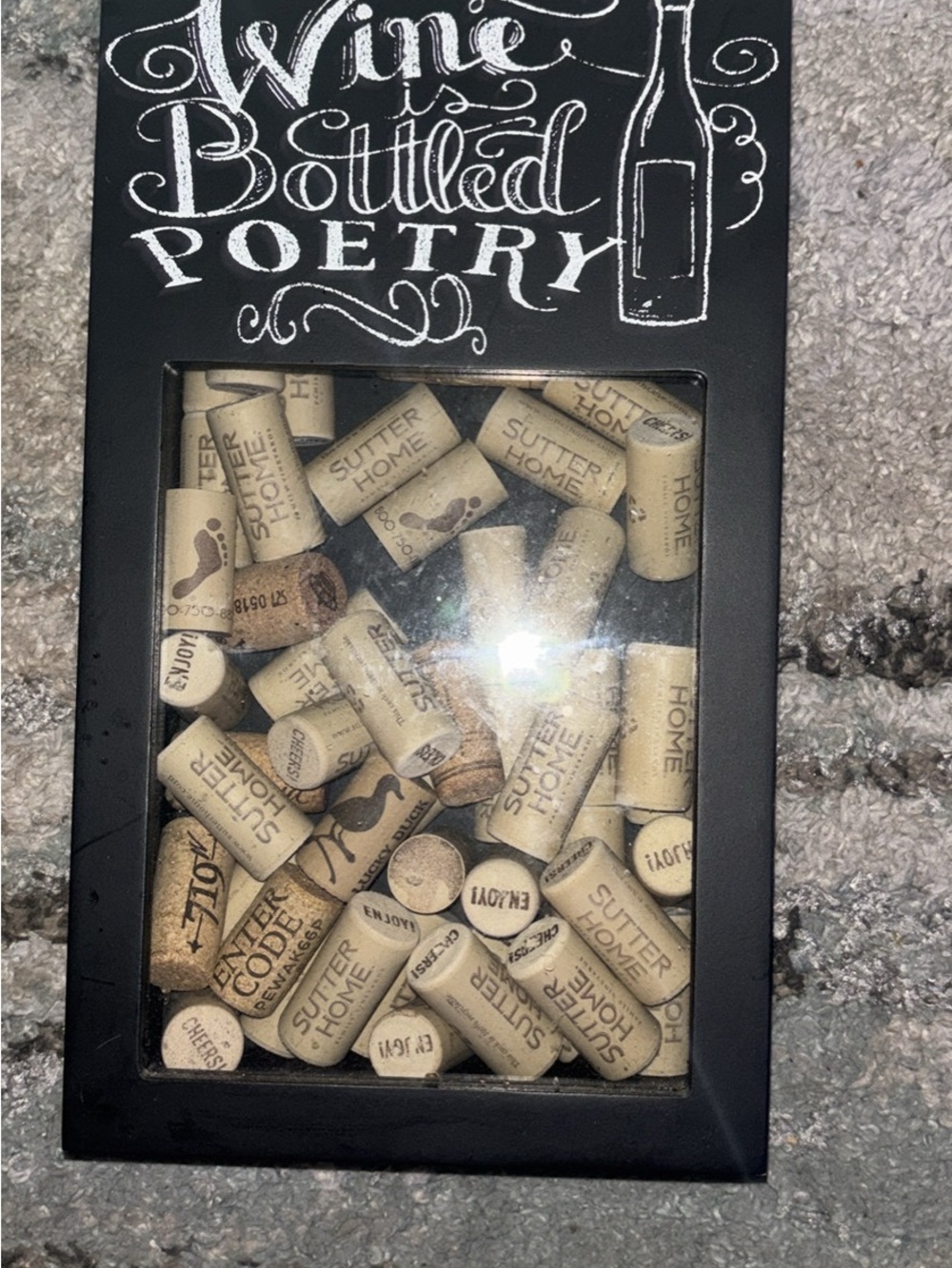 Wine themed home decor